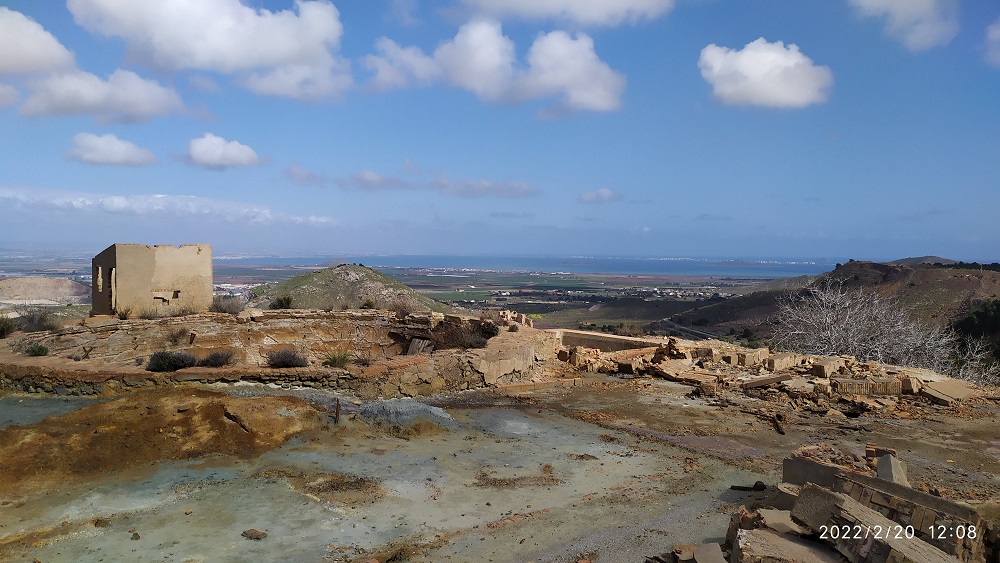 Desde la Mina Belleza, ruta por Unión, por donde circulan los metales pesados hasta la población y al Mar Menor