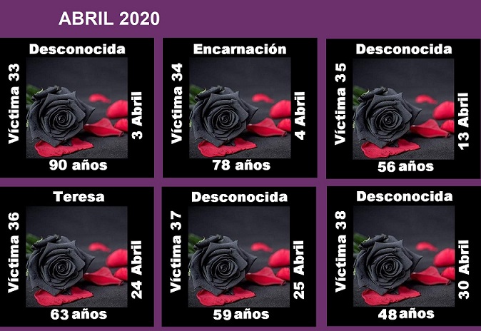 ABRIL 2020 (6 ASESINATOS MACHISTAS)