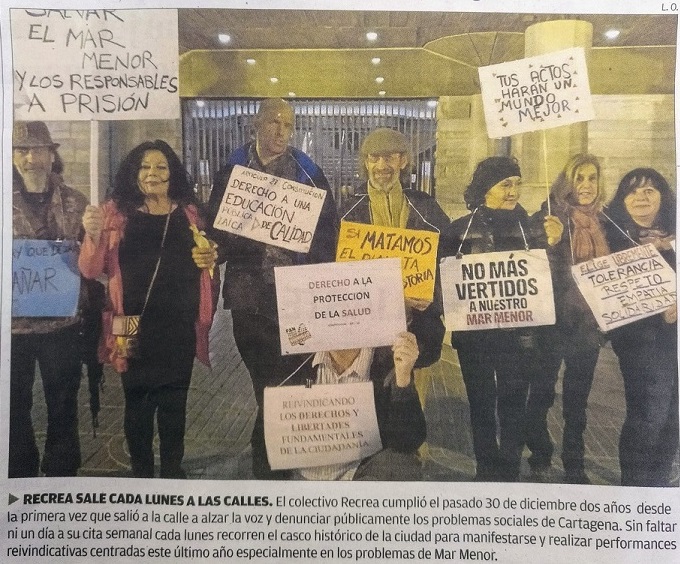 Hoy salimos, como cada lunes, por tí, por tu gente y para poner nuestro pequeño grano de arena a esa necesaria y merecida visibilización