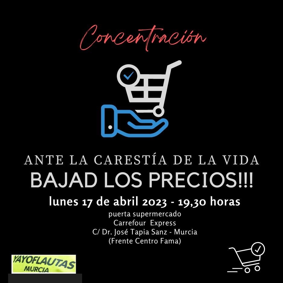 Llamamiento a todos los movimientos sociales para que se sumen a la campaña de bajada de precios de la cesta de la compra