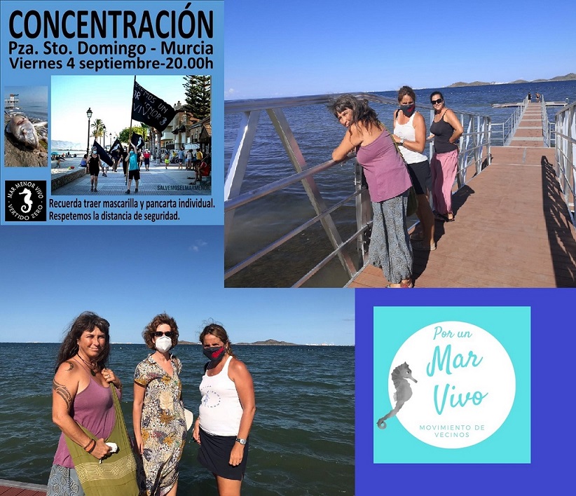 Ayer con Maite Mompó Embajadora de Fundación Tierra de hombres y representante de la fundación Stop Ecocidio, mañana concentración en Murcia