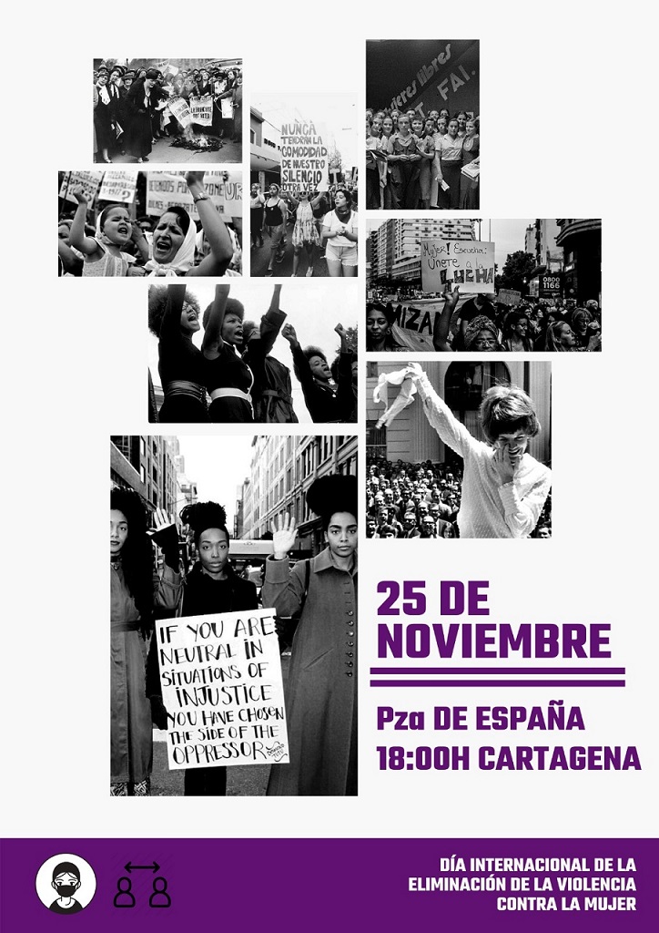 En el día mundial contra la violencia machista, en Cartagena se convoca concentración en Plaza España