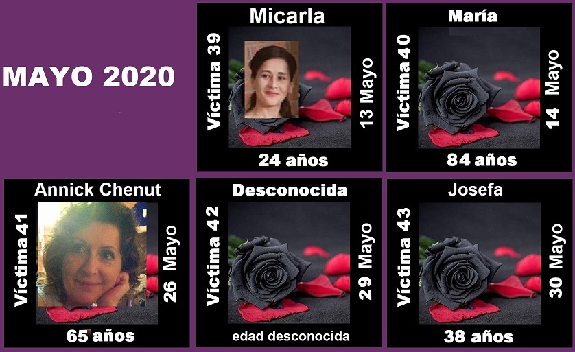 MAYO 2020 (5 ASESINATOS MACHISTAS)