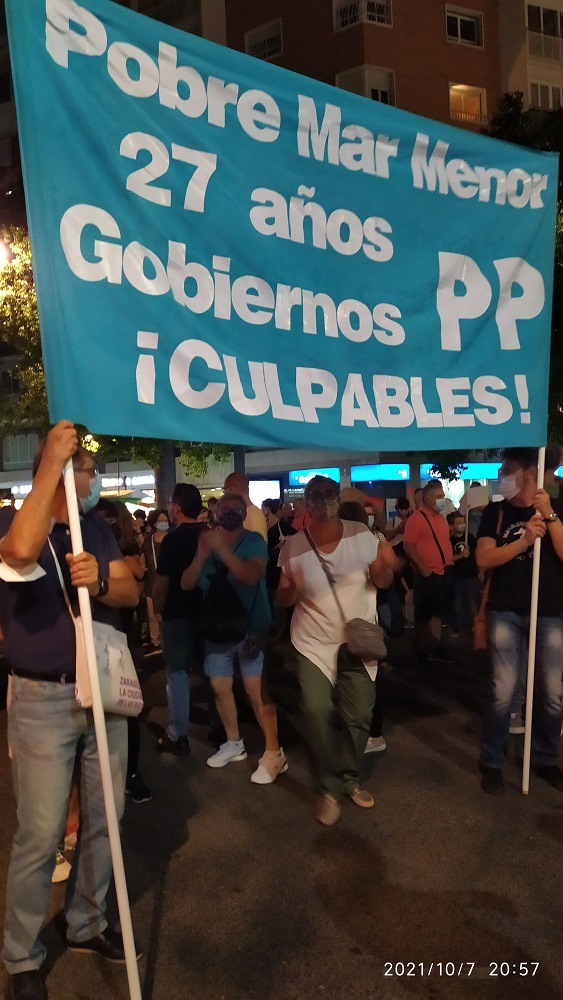 El PP de Murcia calla al Mar Menor y a 650.000 personas, impidiendo que la ILP vaya al Congreso