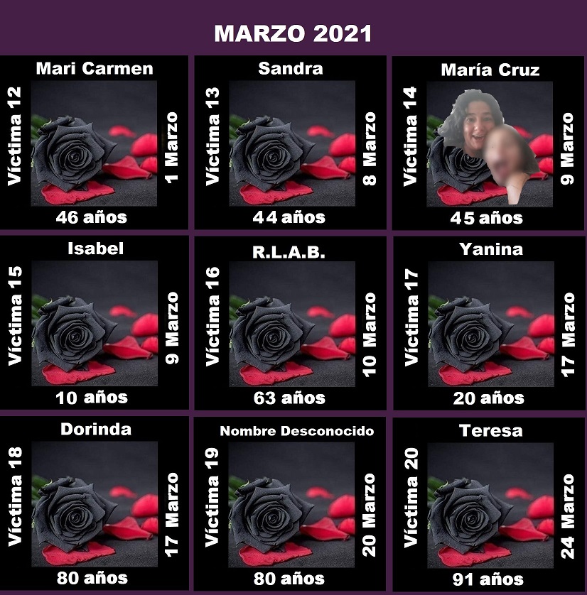 MARZO 2021 (9 ASESINATOS MACHISTAS)