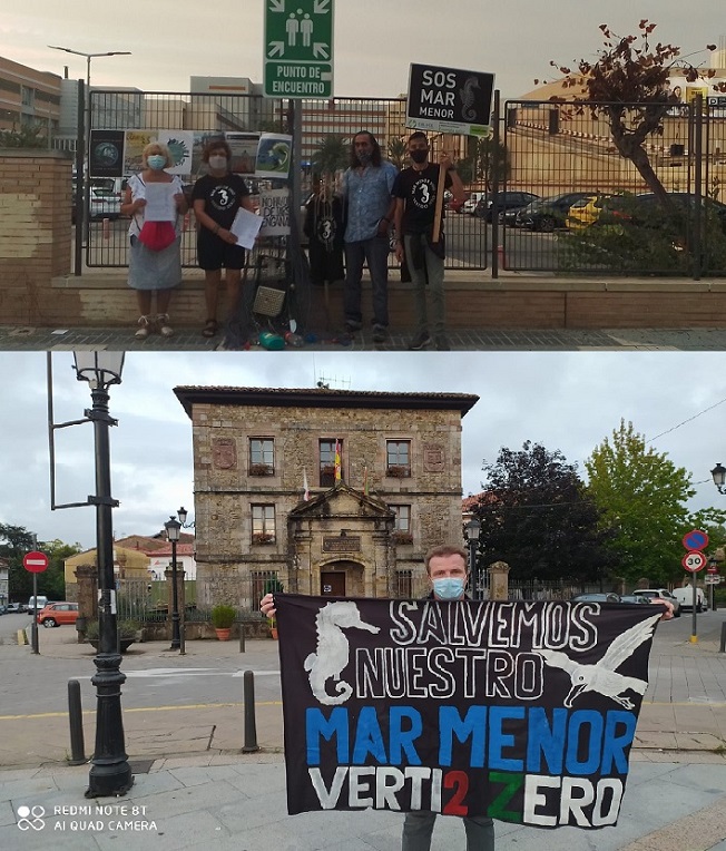El lunes 21 de septiembre, salimos desde Cartagena y Cabezón de Sal, en Cantabria, dando bienvenida al otoño con mensajes reivindicativos