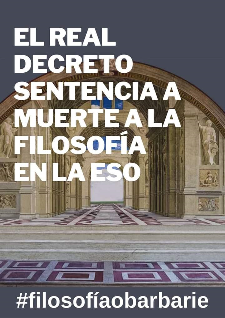 Administrada la cicuta a Sócrates: Pedro Sánchez y su Real Decreto 217/2022, sentencia de muerte a la Filosofía en ESO