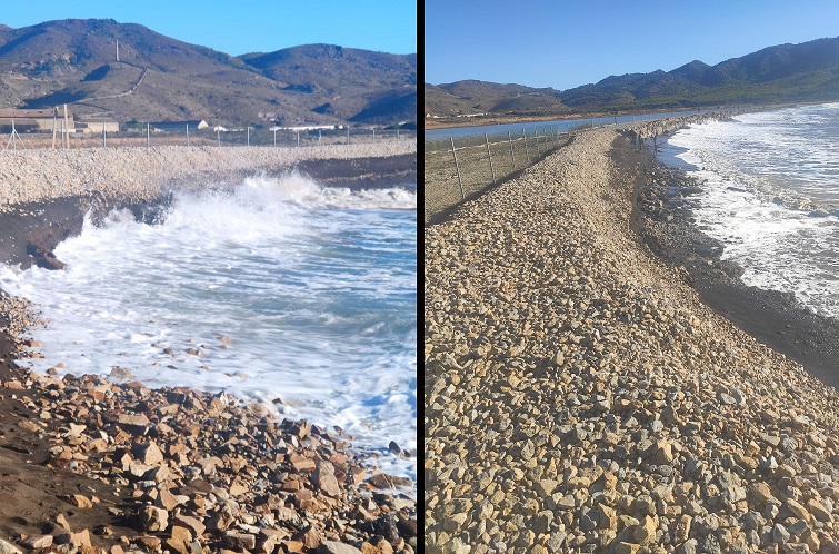 LOS LEBECHES EMPIEZAN A DEJARSE SENTIR EN EL ABANDONADO PROYECTO DE REGENERACION DE LA BAHÍA DE PORTMAN