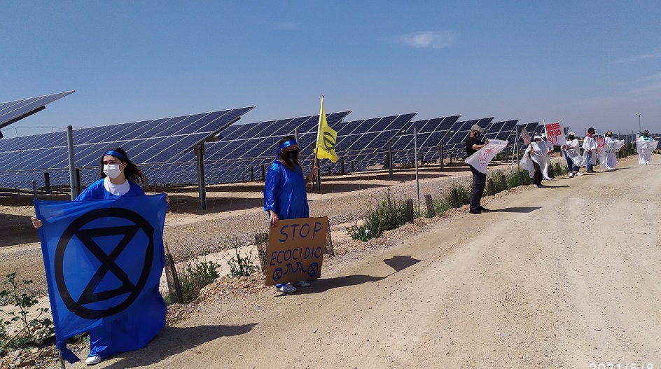 XR, PLANTA CARA A LAS MACROPLANTACIONES DE PLACAS SOLARES QUE ELIMINAN LA BIODIVERSIDAD DEL ECOSISTEMA