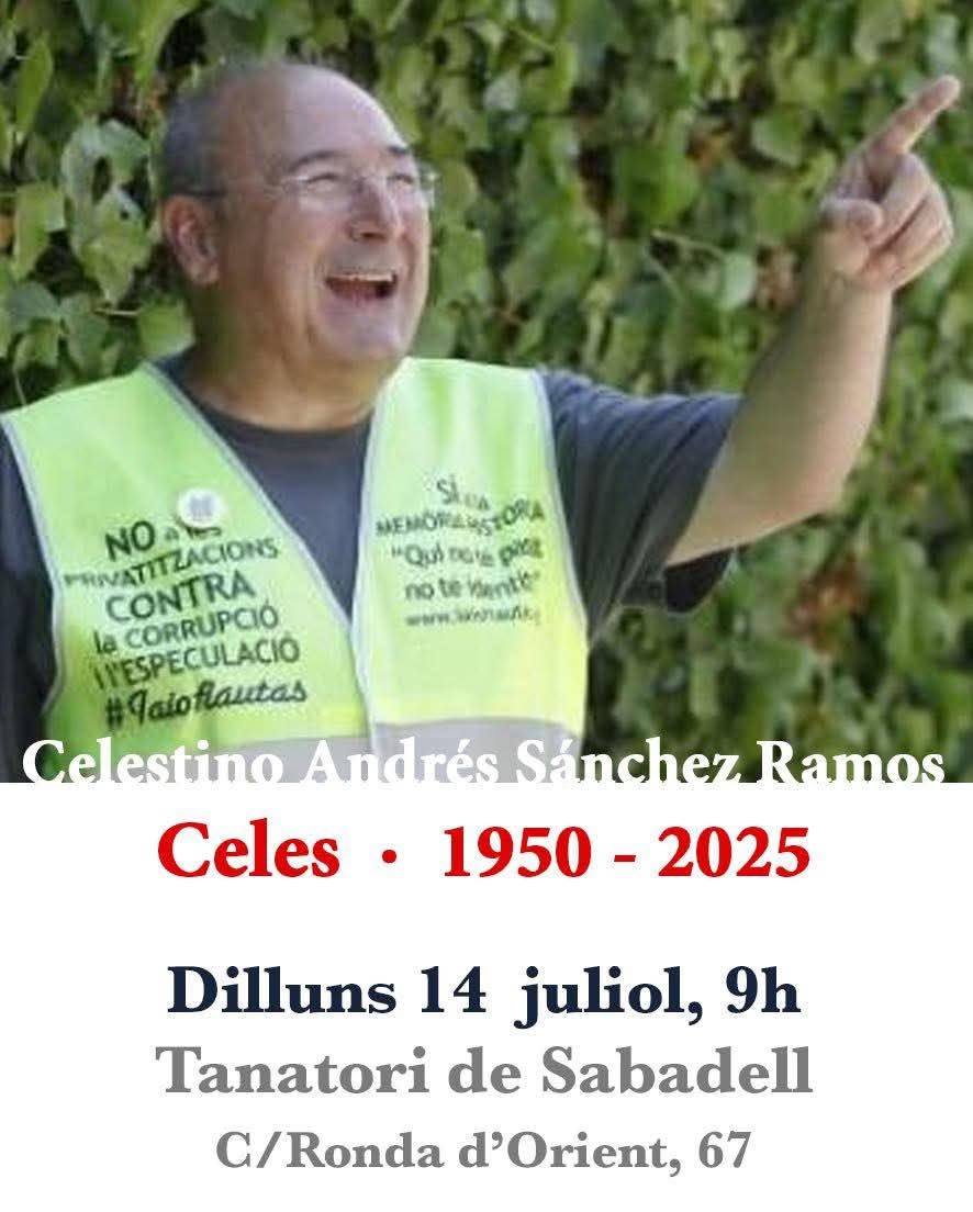 Fallece Celestino Sánchez, ‘Celes’, el fundador en el 15-M de los iaios y iaiaflautas