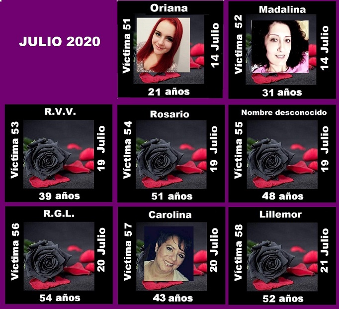 JULIO 2020 (8 ASESINATOS MACHISTAS)