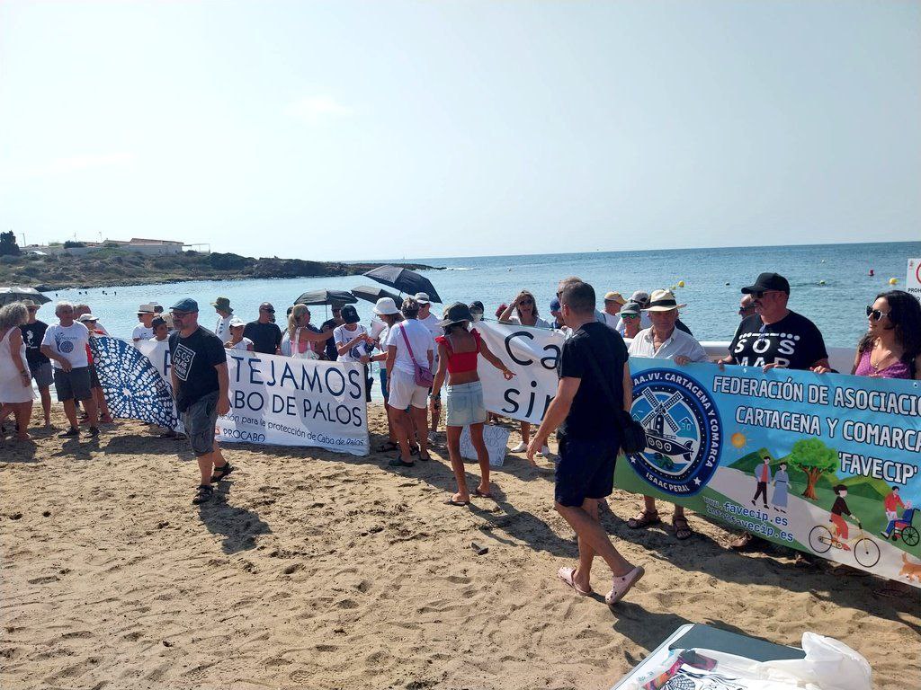 Abrazo al Agua 2025, Cala Reona en Cabo Palos