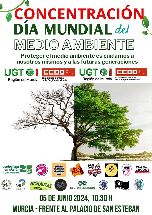 Mañana 5 Junio, Día del Medioambiente, distintos movimientos sociales se concentrarán por la mala gestión del Gobierno Regional