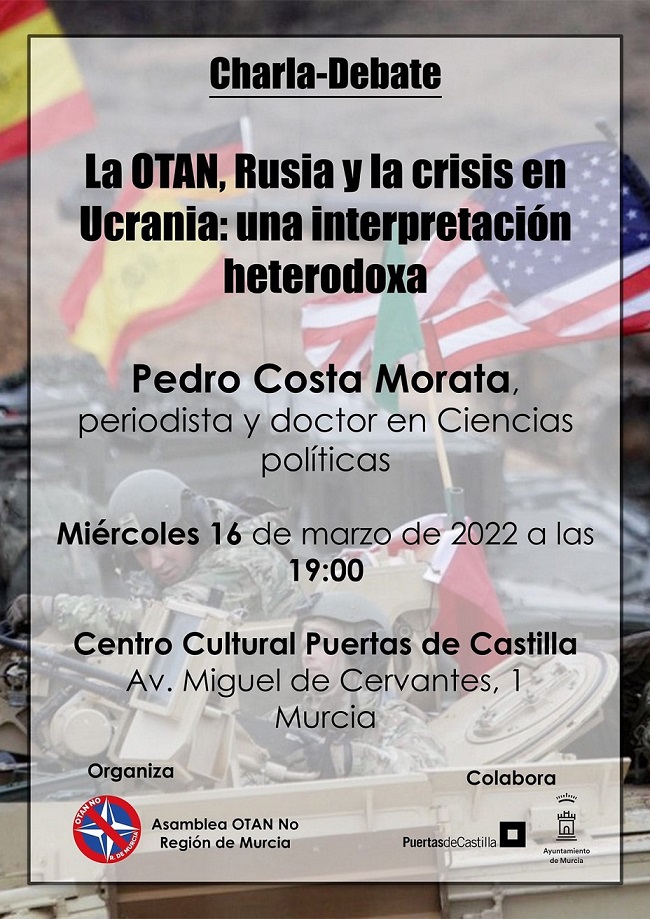 Charla-debate OTAN NO, por el doctor Pedro Costa Morata