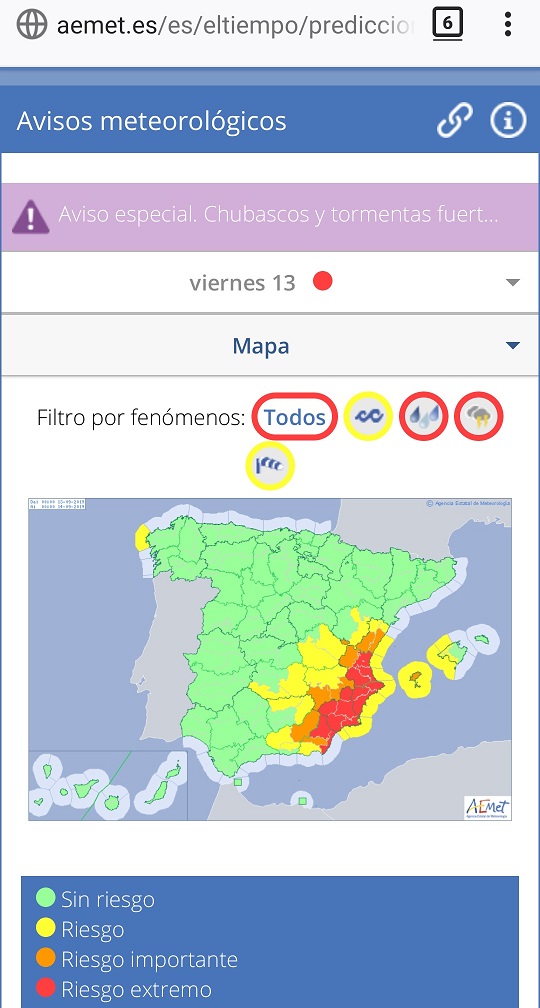 ENLACES DE INTERÉS: EL TIEMPO, ALERTAS, CALIDAD DEL AIRE, CARTOGRAFÍA, RADAR DE LLUVIA, ETC.