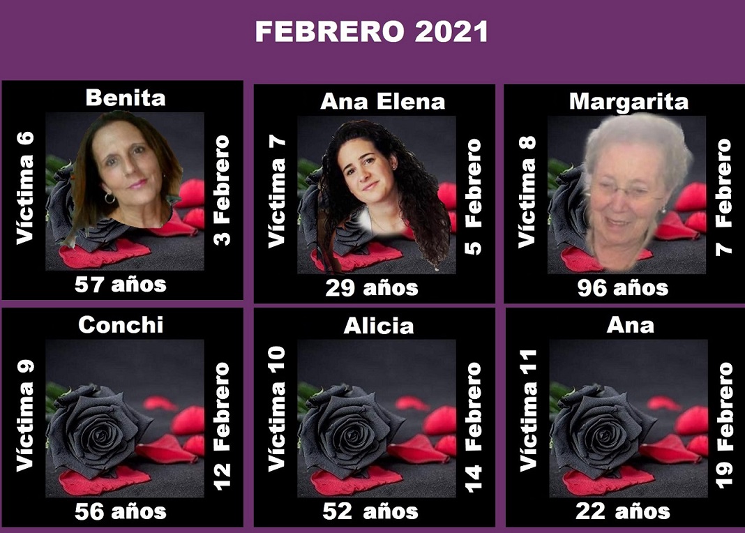 Febrero 2021 (6 asesinatos machistas)