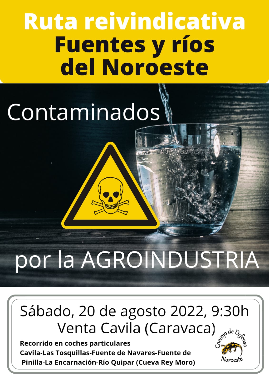 Acto informativo y ruta reivindicativa por Fuentes y Ríos del Noroeste contaminados por la AGROINDUSTRIA