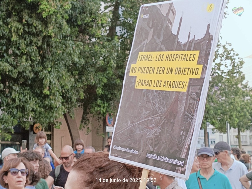Manifestación 14J en Cartagena, apoyo al pueblo palestino contra el genocidio