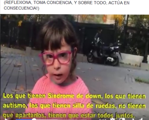 ESTE SÁBADO 1 DICIEMBRE YOVOY, por una EDUCACIÓN INCLUSIVA YA